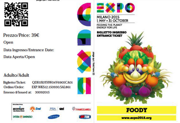 Expo Milano 2015 | Ticket