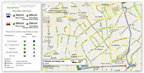 PontoaPonto | RMTC e Google Maps| Goiânia