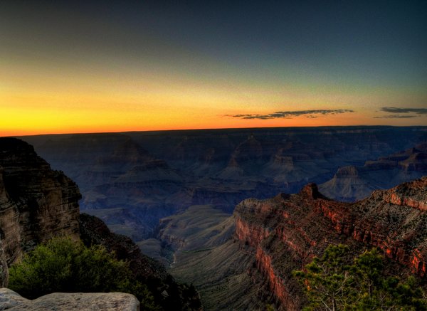 Pôr do sol no Grand Canyon