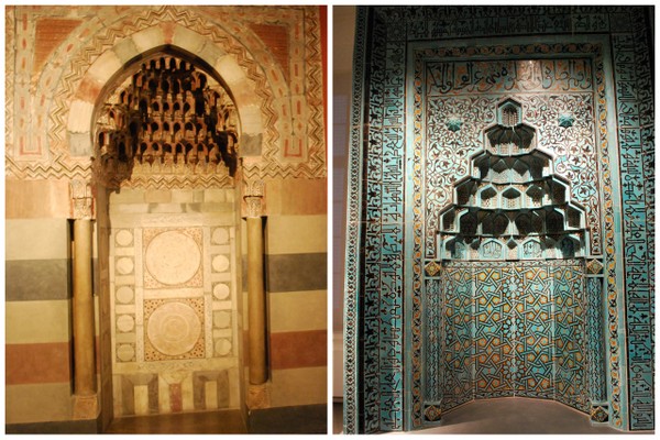 Mihrab, um nicho de oração islamico, no Pergamoum Museum em Berlim
