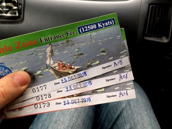 Taxa de Turismo em Inle Lake, Myanmar
