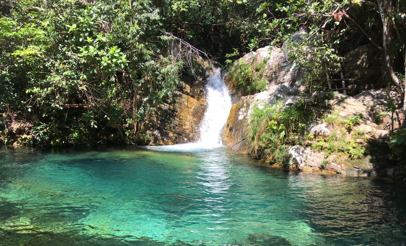 Cachoeira conhecida como Bárbarazinha