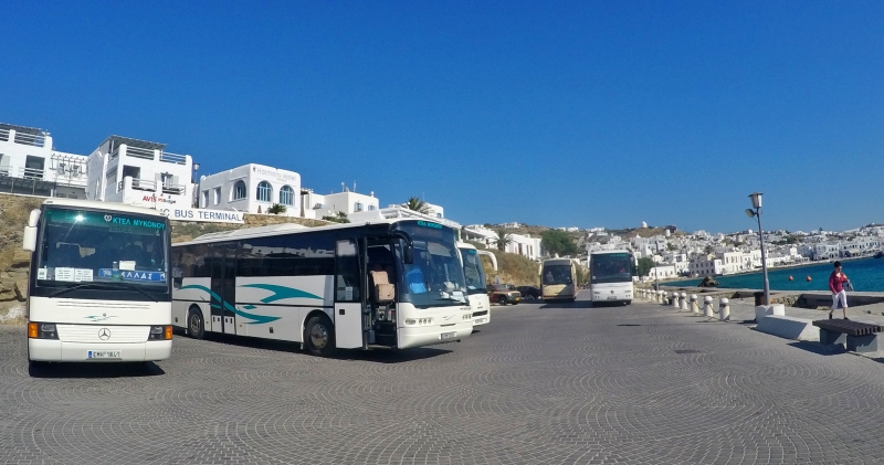 Transporte público em Mykonos