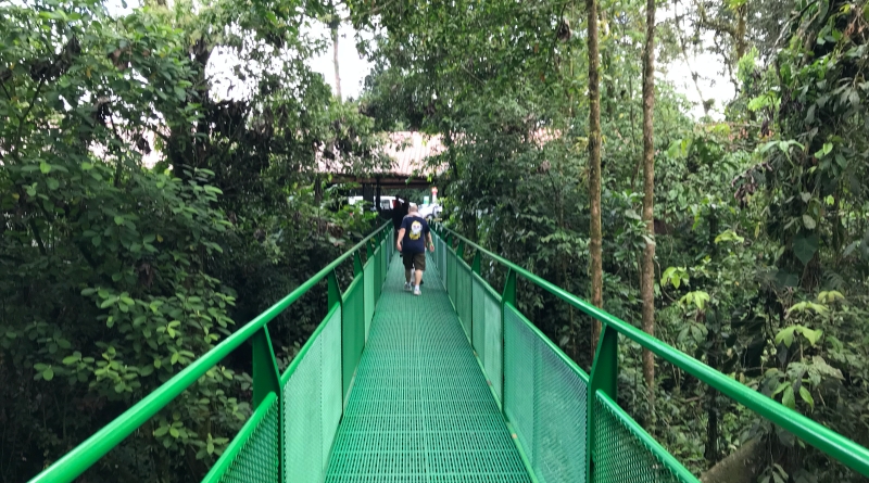 Ponte suspensa na Costa Rica
