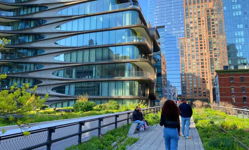 A arquitetura no High Line em Nova York